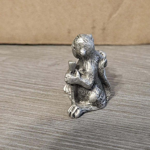 Vintage Pewter Monkey Figurine - Picture 7 of 9